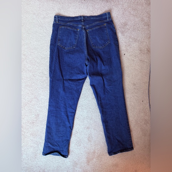 Abercrombie & Fitch 90’s Straight Leg Ultra High Rise Blue Jean Curve Love - Picture 5 of 5